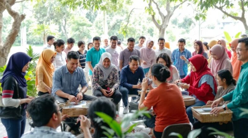 Kegiatan masyarakat di BPP Kab Bogor yang berwarna-warni.